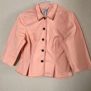 VINTAGE - Ombre Cotton/Spandex Jacket Blazer Size 16